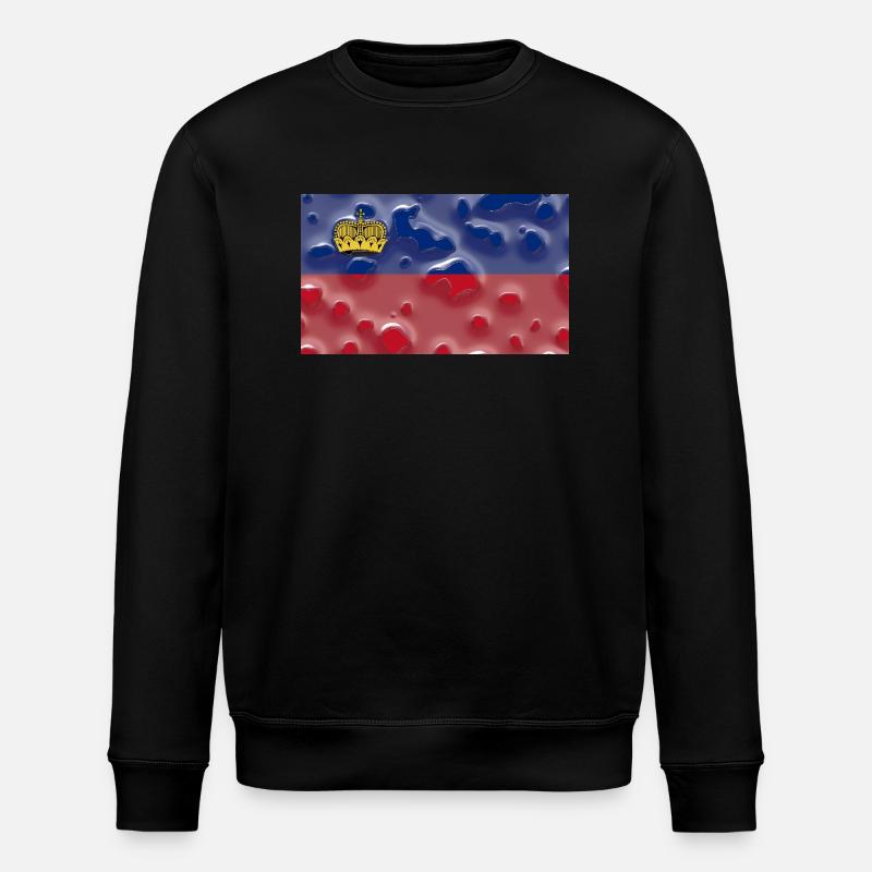 Liechtenstein als Liechtenstein - Stanley/Stella Unisex Bio-Sweatshirt ROLLER - Schwarz