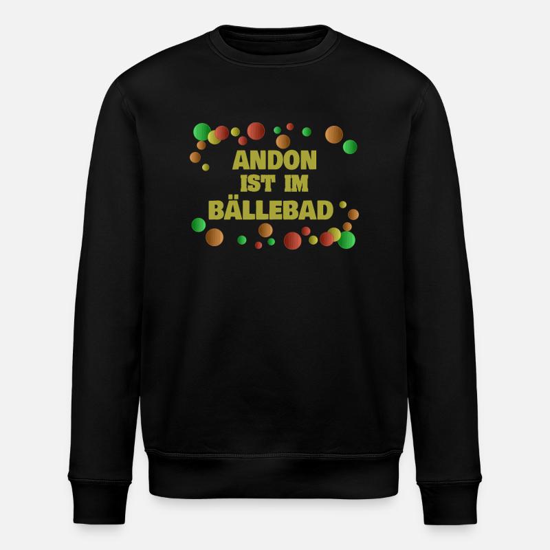 Balls Andon - Stanley/Stella ROLLER Unisex Organic Sweatshirt - black