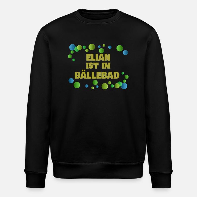 Gift for Elian - Stanley/Stella ROLLER Unisex Organic Sweatshirt - black