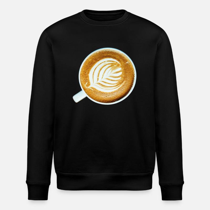 coffee coffee cappuccino espresso2 - Stanley/Stella ROLLER Unisex Organic Sweatshirt - black