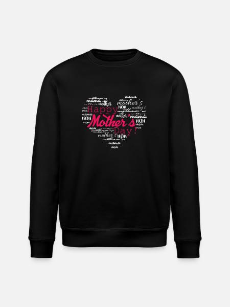 Happy Mother's Day - Stanley/Stella ROLLER Unisex Organic Sweatshirt - black