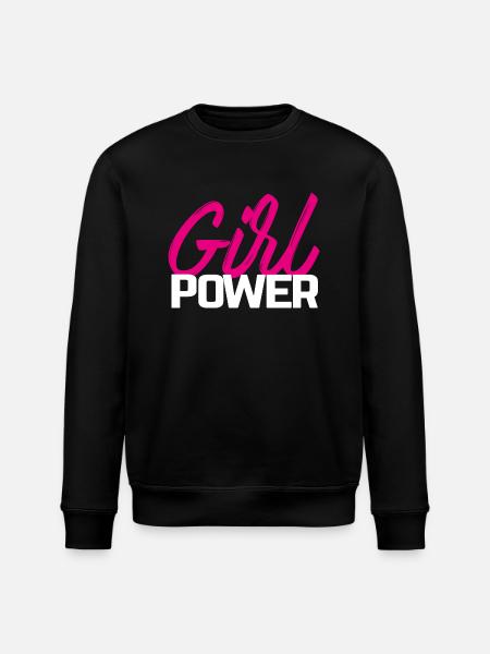 Girl power - Stanley/Stella ROLLER Unisex Organic Sweatshirt - black