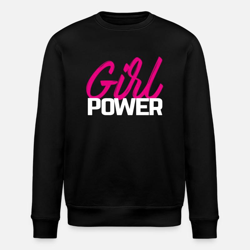 Girl Power - Stanley/Stella Unisex Bio-Sweatshirt ROLLER - Schwarz