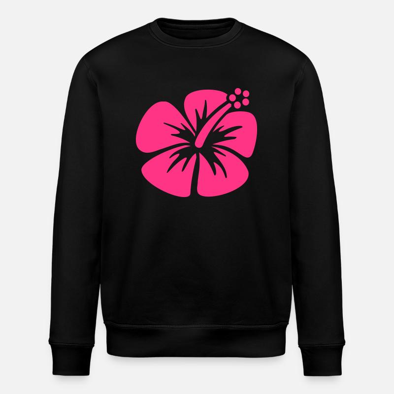 Hibiscus - Stanley/Stella ROLLER Unisex Organic Sweatshirt - black