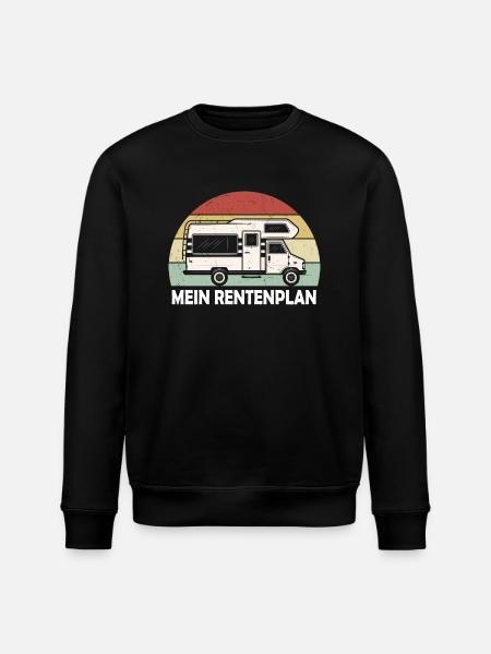 Camper Design – Mein Rentenplan Wohnmobil - Stanley/Stella Unisex Bio-Sweatshirt ROLLER - Schwarz
