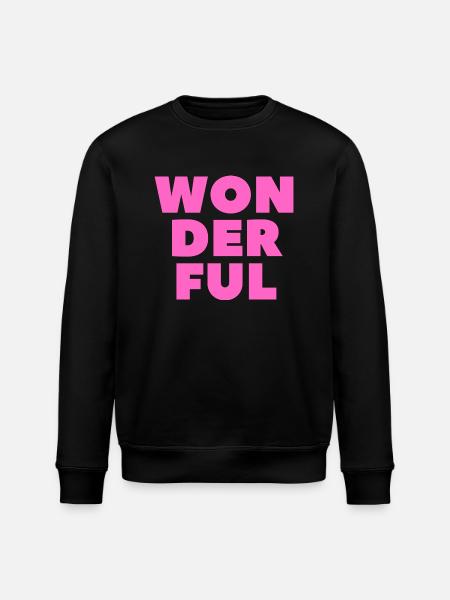 Wonderful-Wunderbar - Stanley/Stella ROLLER Unisex Organic Sweatshirt - black