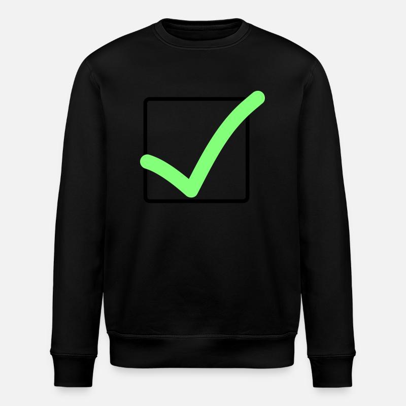 richtig haken - Stanley/Stella Unisex Bio-Sweatshirt ROLLER - Schwarz