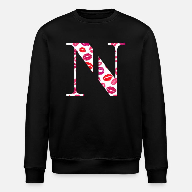 Lettre n bisous - Sweat bio ROLLER Stanley/Stella Unisexe - noir