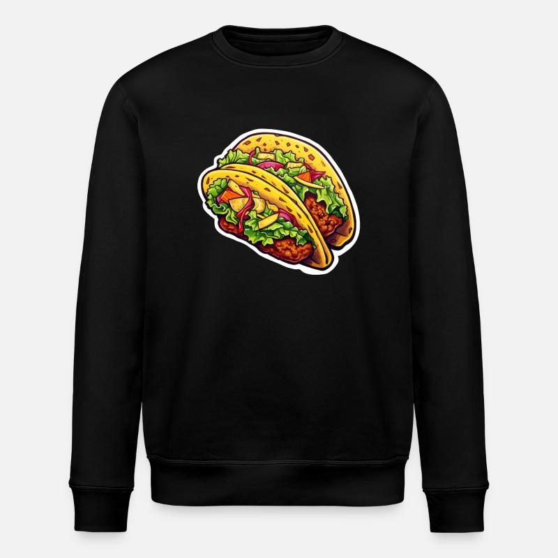 Taco double - Stanley/Stella ROLLER Unisex Organic Sweatshirt - black