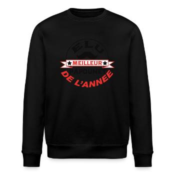 Zum besten Vater des Jahres gewählt - Stanley/Stella Unisex Bio-Sweatshirt ROLLER - Schwarz - Vorne - Nik (191cm)