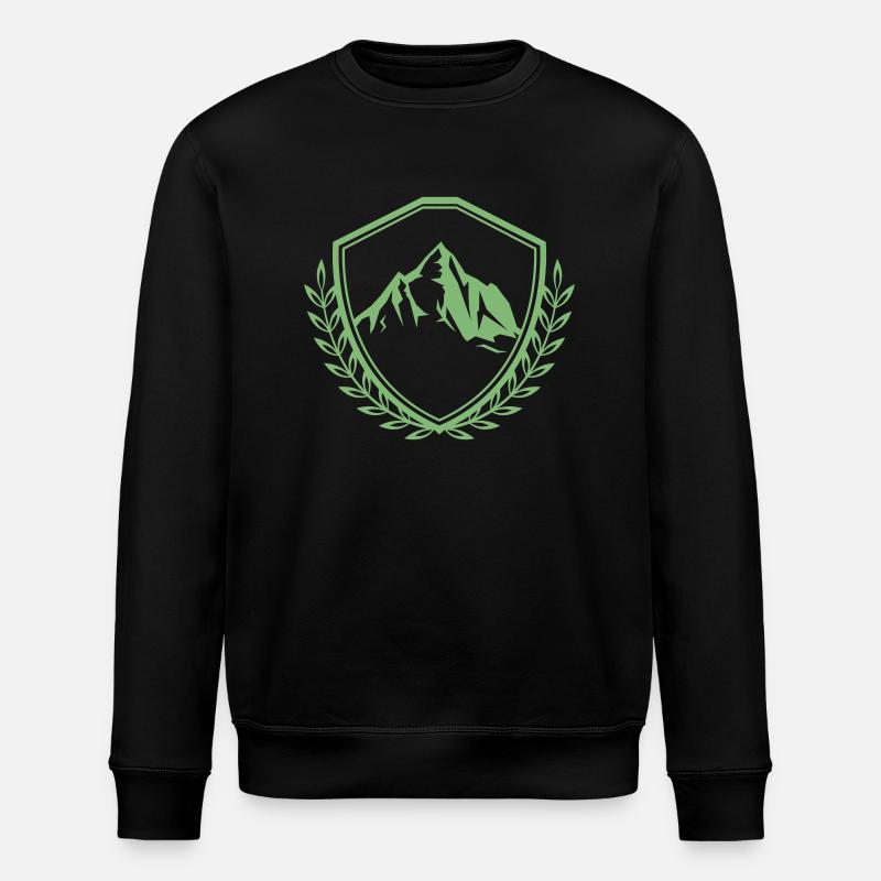 wappen berge - Stanley/Stella Unisex Bio-Sweatshirt ROLLER - Schwarz