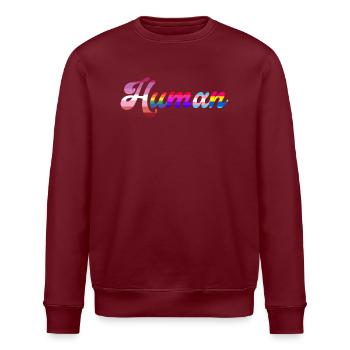 Menschenrechte LGBTQ Gleichstellung Geschlecht - Stanley/Stella Unisex Bio-Sweatshirt ROLLER - Burgunderrot - Vorne - Nik (191cm)