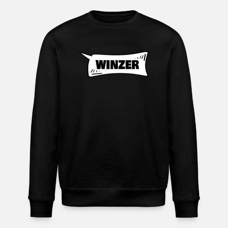 Sprechblase Winzer - Stanley/Stella Unisex Bio-Sweatshirt ROLLER - Schwarz