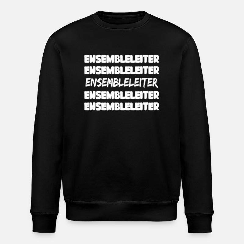 Job Ensemble Leader - Stanley/Stella ROLLER Unisex Organic Sweatshirt - black