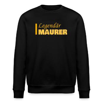 Occupation: Bricklayer - Stanley/Stella ROLLER Unisex Organic Sweatshirt - black - Front - Nik (191cm)