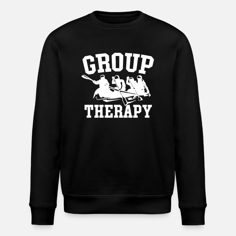 Thérapie de groupe Rafting Aventure - Sweat bio ROLLER Stanley/Stella Unisexe - noir