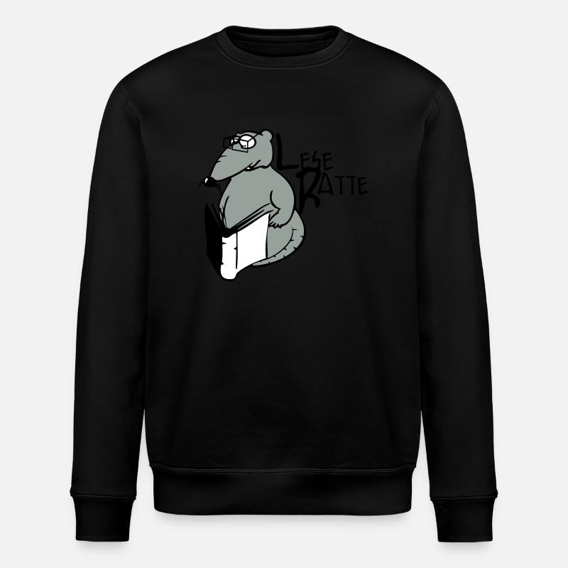 bookworm - Stanley/Stella ROLLER Unisex Organic Sweatshirt - black