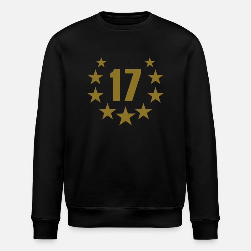 17 deluxe - Stanley/Stella ROLLER Unisex Organic Sweatshirt - black