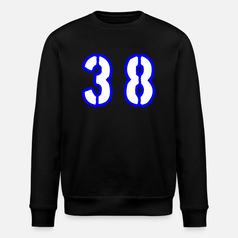 38 Zahl Symbol - Stanley/Stella Unisex Bio-Sweatshirt ROLLER - Schwarz
