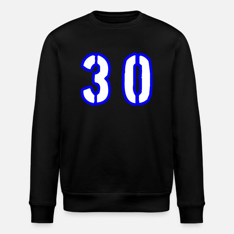 30 Zahl Symbol - Stanley/Stella Unisex Bio-Sweatshirt ROLLER - Schwarz