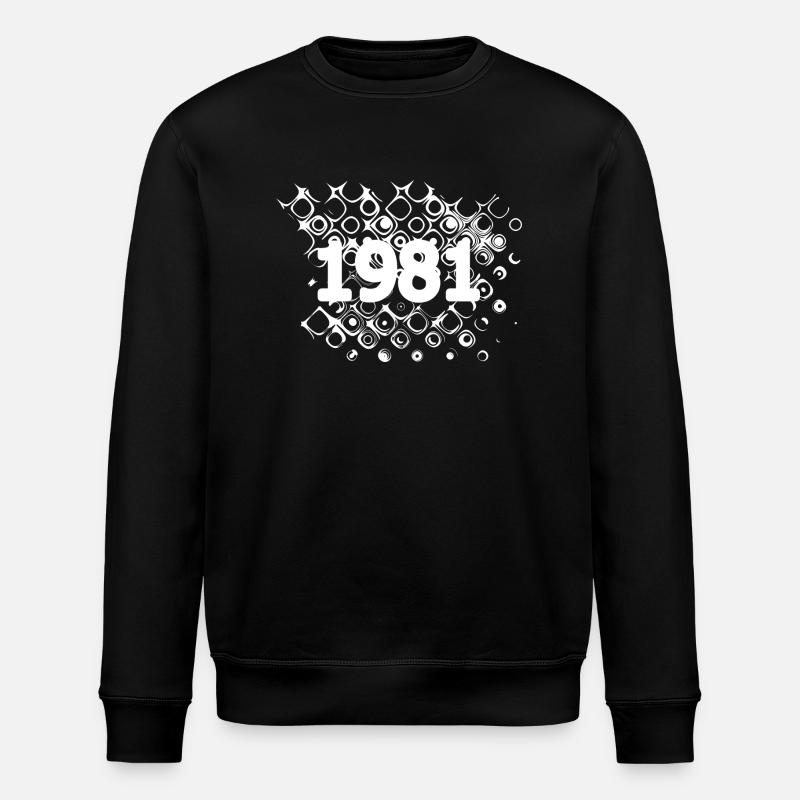 Retro 1981 - Stanley/Stella Unisex Bio-Sweatshirt ROLLER - Schwarz