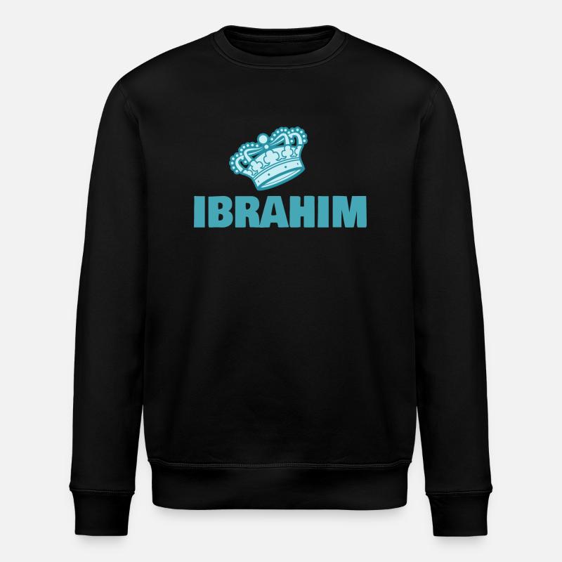 Vorname Ibrahim - Stanley/Stella Unisex Bio-Sweatshirt ROLLER - Schwarz