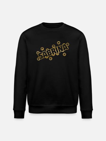 Sabrina als Name - Stanley/Stella Unisex Bio-Sweatshirt ROLLER - Schwarz