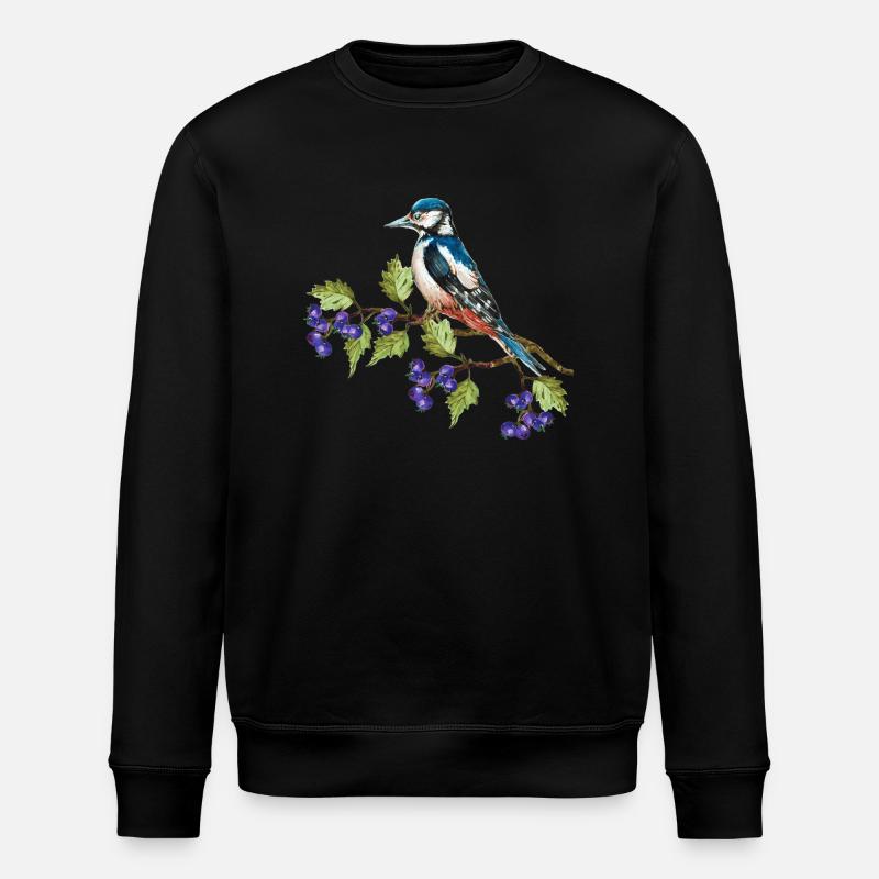 Bunter Vogel - Stanley/Stella Unisex Bio-Sweatshirt ROLLER - Schwarz