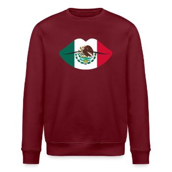 Kuss Mexiko - Stanley/Stella Unisex Bio-Sweatshirt ROLLER - Burgunderrot - Vorne - Nik (191cm)