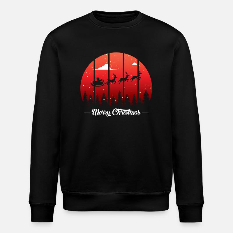 Christmas 1 - Stanley/Stella ROLLER Unisex Organic Sweatshirt - black