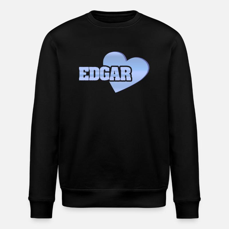 Edgar als Gold - Stanley/Stella Unisex Bio-Sweatshirt ROLLER - Schwarz