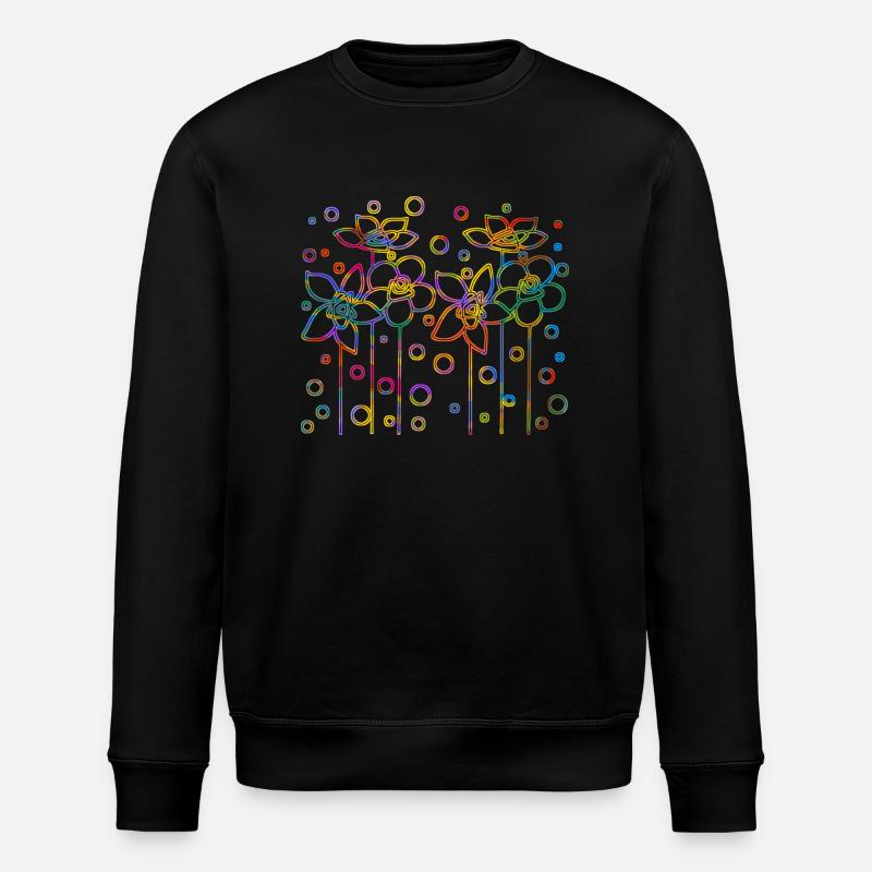 Fleur - Sweat bio ROLLER Stanley/Stella Unisexe - noir
