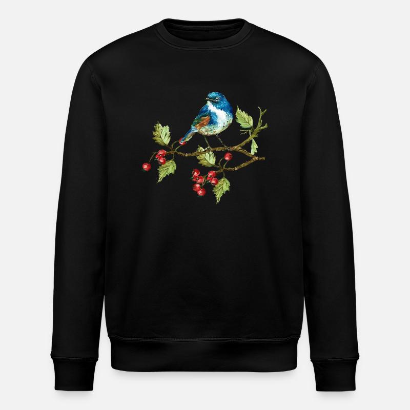 Bunter Vogel - Stanley/Stella Unisex Bio-Sweatshirt ROLLER - Schwarz