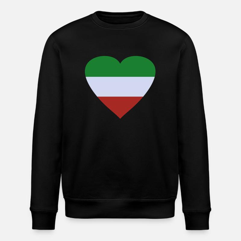 herz_iran - Stanley/Stella Unisex Bio-Sweatshirt ROLLER - Schwarz