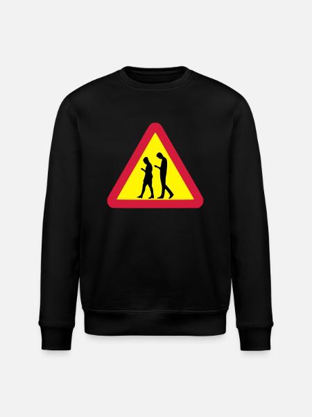 Smombie - Stanley/Stella Unisex Bio-Sweatshirt ROLLER - Schwarz