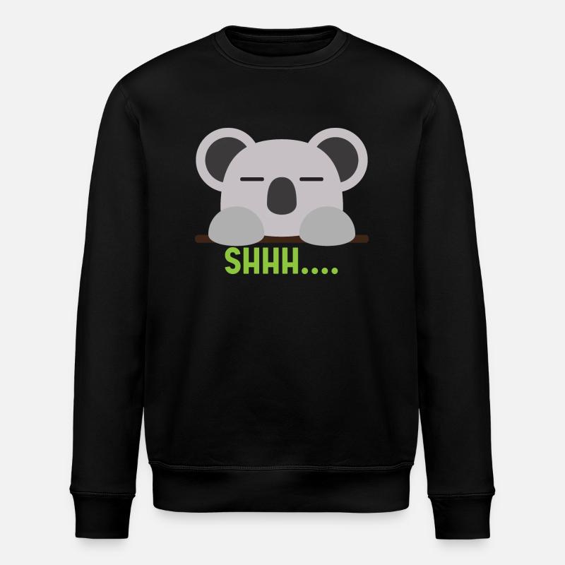 Koala 03 - Stanley/Stella Unisex Bio-Sweatshirt ROLLER - Schwarz