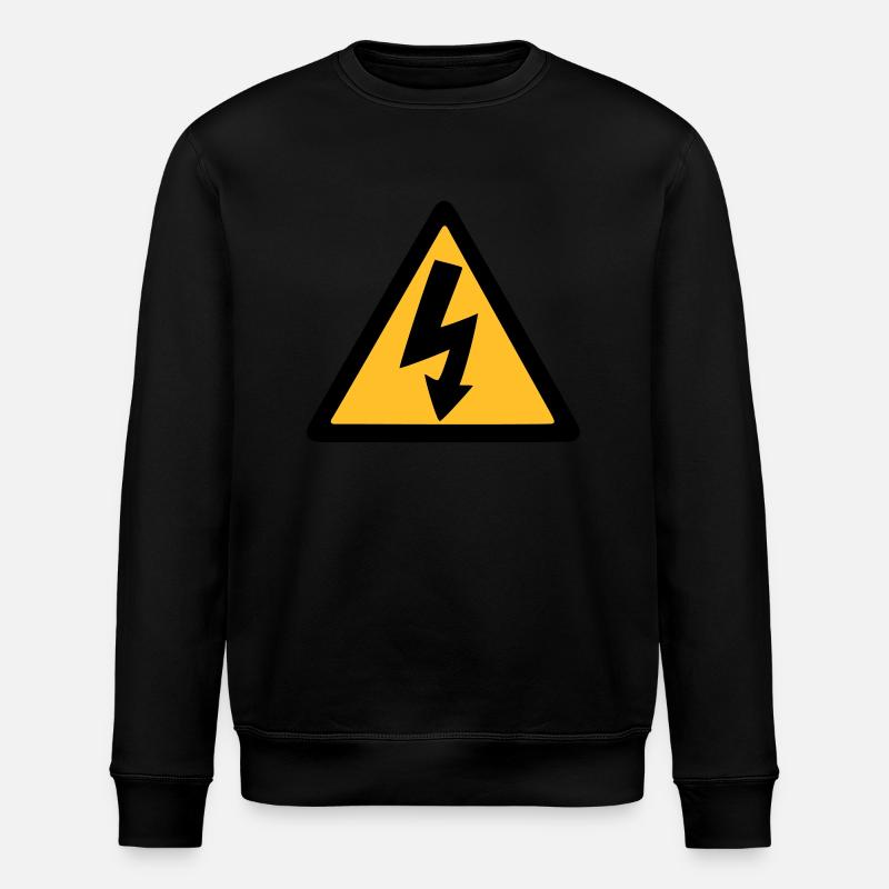 lightning thunder - Stanley/Stella ROLLER Unisex Organic Sweatshirt - black
