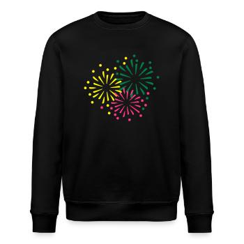 Feuerwerk - Stanley/Stella Unisex Bio-Sweatshirt ROLLER - Schwarz - Vorne - Nik (191cm)