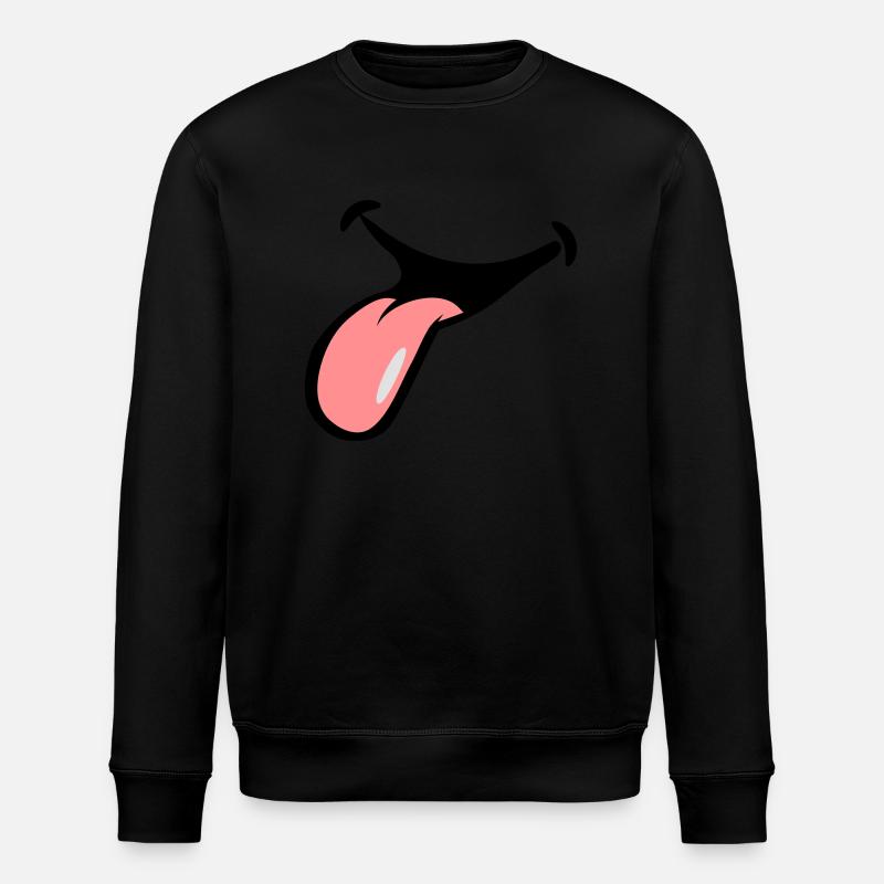 bâton de bouche langue - Sweat bio ROLLER Stanley/Stella Unisexe - noir