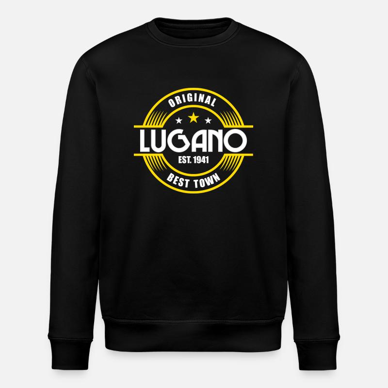 Lugano - Stanley/Stella ROLLER Unisex Organic Sweatshirt - black
