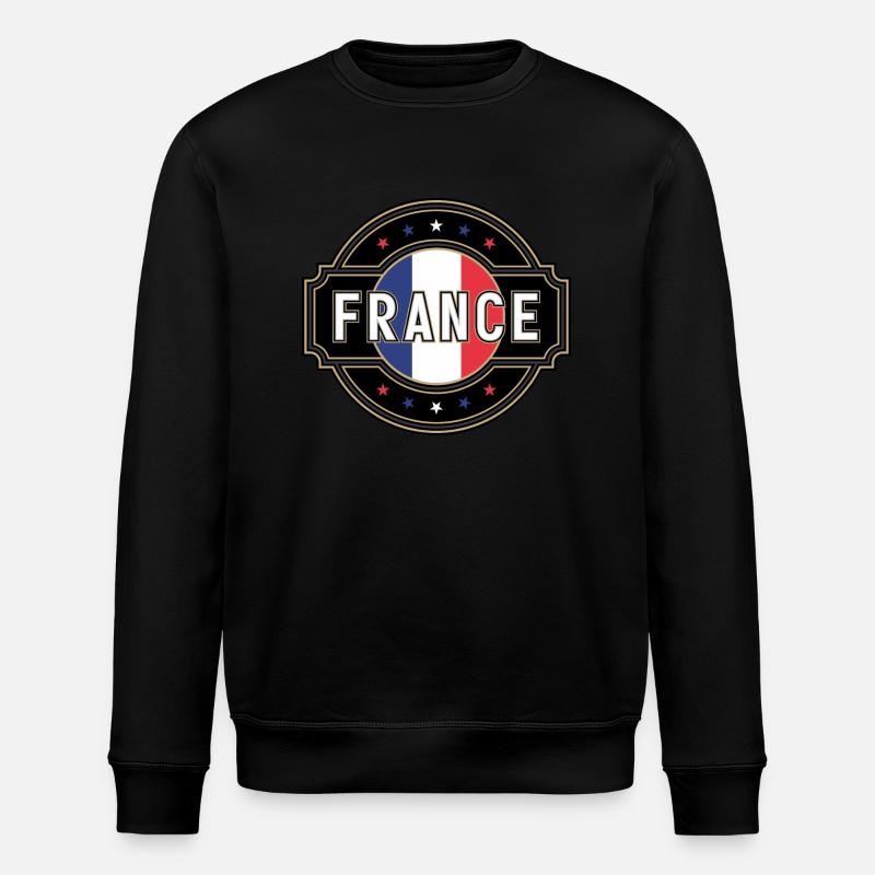 France - Stanley/Stella Unisex Bio-Sweatshirt ROLLER - Schwarz
