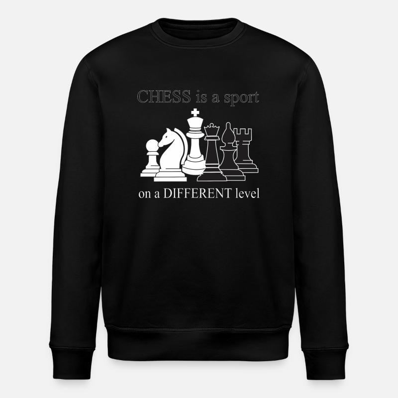 CHESS IS A DIFFERENT LEVEL - Stanley/Stella ROLLER Unisex Organic Sweatshirt - black