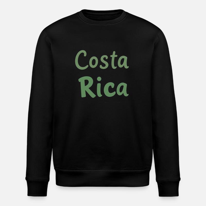 Costa Rica Geschenk Geschenkidee - Stanley/Stella Unisex Bio-Sweatshirt ROLLER - Schwarz