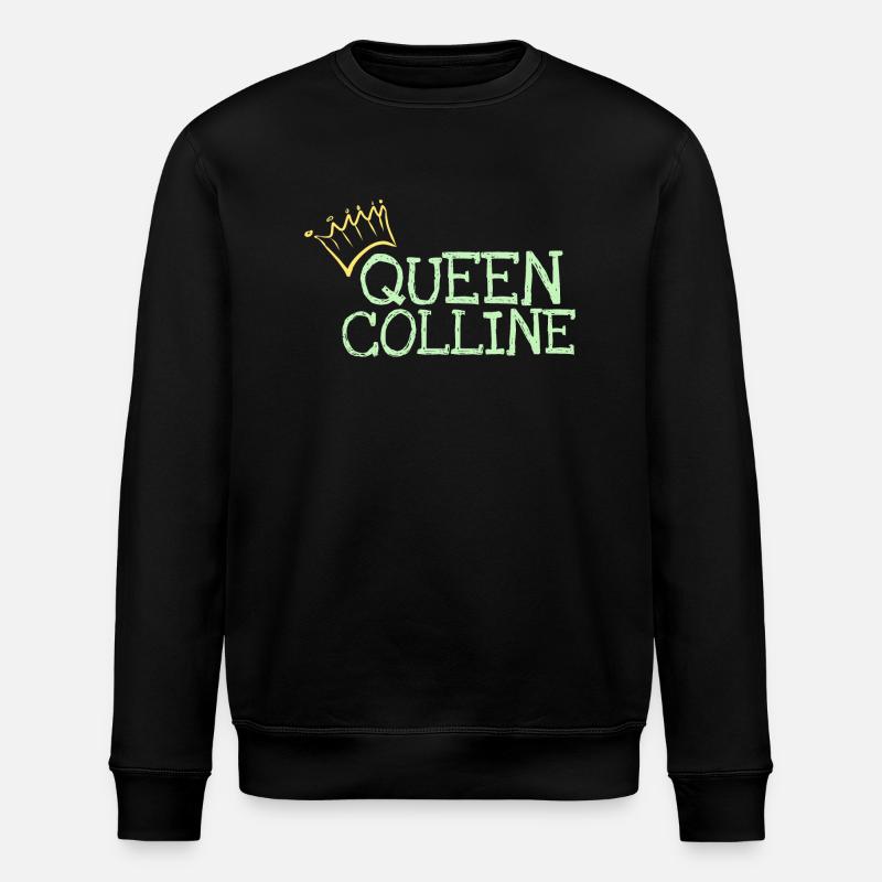 First name Colline - Stanley/Stella ROLLER Unisex Organic Sweatshirt - black