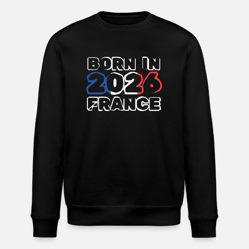 Geboren 2026 - Stanley/Stella Unisex Bio-Sweatshirt ROLLER - Schwarz