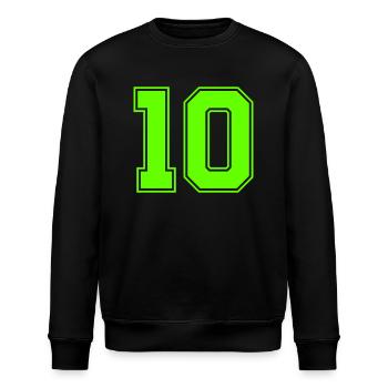 10 - Stanley/Stella Unisex Bio-Sweatshirt ROLLER - Schwarz - Vorne - Nik (191cm)