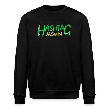 Jasmin als Vorname - Stanley/Stella Unisex Bio-Sweatshirt ROLLER - Schwarz - Vorne - Nik (191cm)