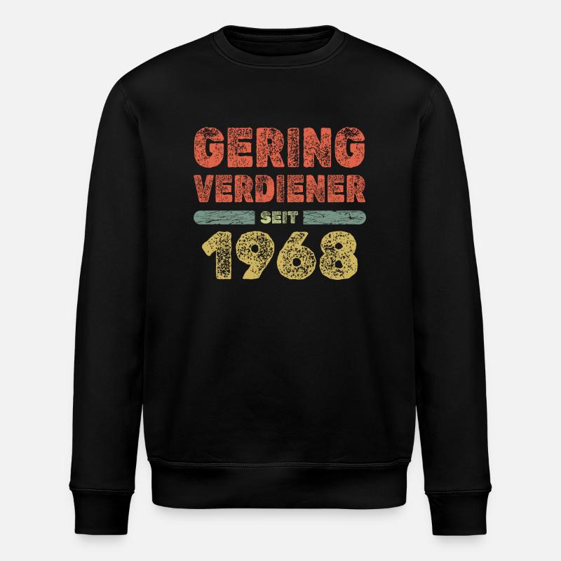 1968 - Stanley/Stella Unisex Bio-Sweatshirt ROLLER - Schwarz