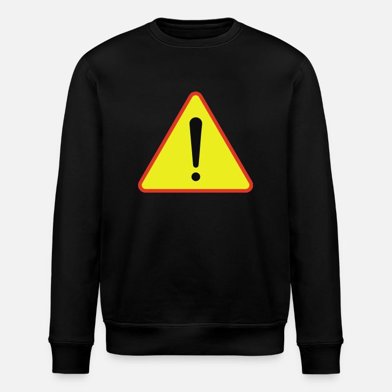 Warndreieck - Stanley/Stella Unisex Bio-Sweatshirt ROLLER - Schwarz
