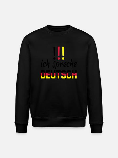 ich_spreche_deutsch - Stanley/Stella ROLLER Unisex Organic Sweatshirt - black